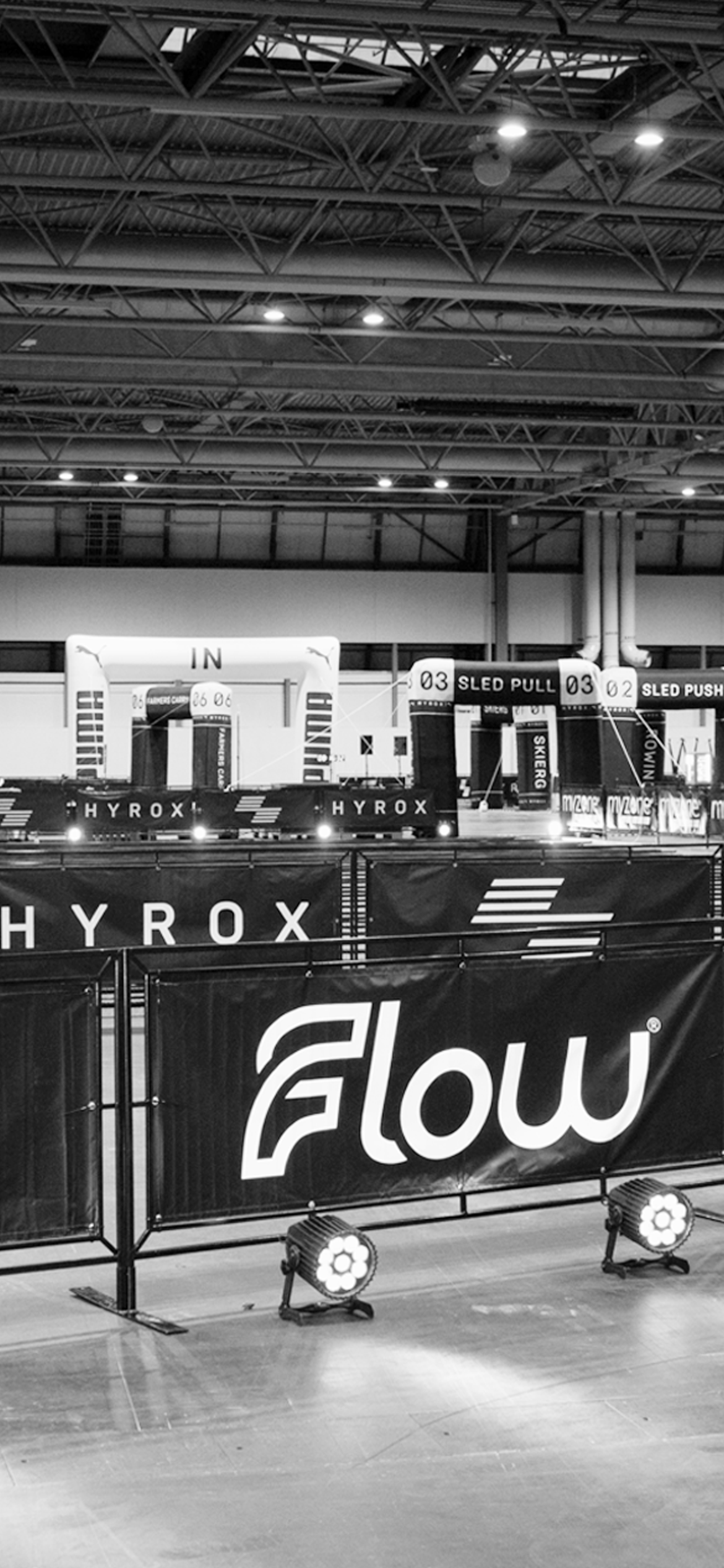 Flow Recovery works with HYROX for Recovery Zones